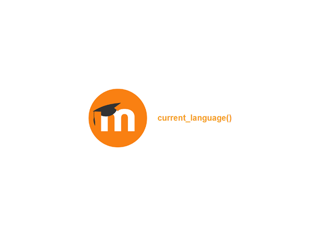 Get Current Language of Moodle 4 and customize a static keyword